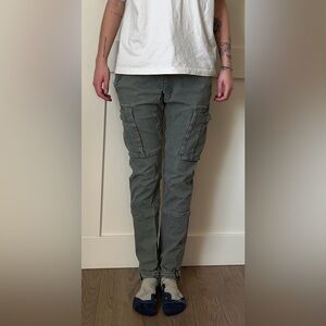 Pacsun green slim cargo